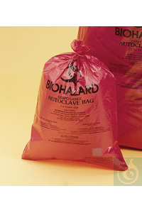 SP Bel-Art Super Strength Red Biohazard DisposalBags with Warning...